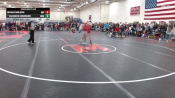 160 lbs Champ. Round 2 - Isaiah Nelson, Redwood Valley vs Jackson Jenniges, Adrian Area