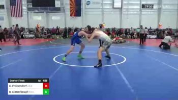 172 lbs Quarterfinal - Kai Preisendorf, Wright Wrestling Academy vs Brendan Clatterbaugh, Meeker