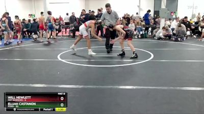 96 lbs Round 3 (8 Team) - Elijah Castanon, POWA vs Will Hewlett, Mat Warriors