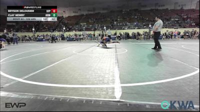 126 lbs Consi Of 4 - Bryson Delousier, Kipp Tulsa vs Clay Newby, Ardmore Takedown Club