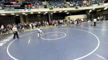 110 lbs Cons. Round 4 - Hailey Buckingham, Unattached vs Sydney Stieb, Unattached