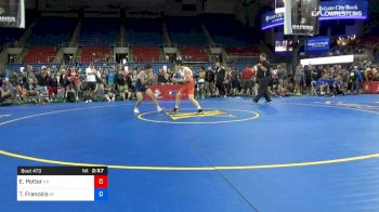 120 lbs Cons 64 #2 - Evan Potter, Oregon vs Trent Francois, Wisconsin