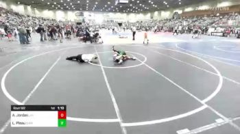 88 lbs Quarterfinal - Aaliyah Jordan, Livingston WC vs London Pleau, Chester