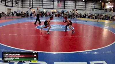 65 lbs Cons. Round 3 - Cinch Workman, North Carolina Wrestling Facto vs Reider Puckett, VB Fighthouse