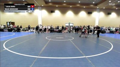 100 lbs Champ. Round 2 - Julia Duro, New York vs Imani Newsome, Pennsylvania