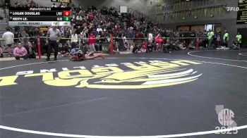 122 lbs Cons. Round 1 - Keith Le., Belmont Wrestling Academy vs Logan Douglas, Luis Pasteur MS Tigers