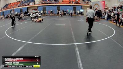 113 lbs Cons. Round 4 - Evan Kaliakoudas, Archbishop Curley vs Patrick Gross, The St. Paul`s School For Boys