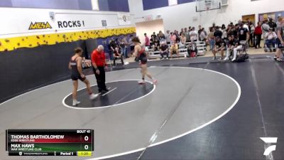 157 lbs Champ. Round 1 - Thomas Bartholomew, Edge Wrestling vs Max Haws, WAR Wrestling Club