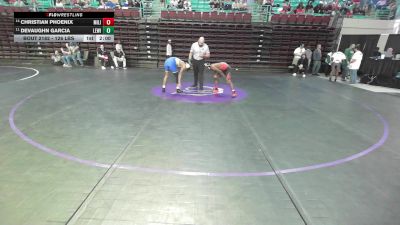 126 lbs Consi Of 8 #1 - Christian Phoenix, Military Magnet vs DeVaughn Garcia, Lewisville