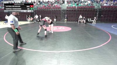135 lbs Quarterfinal - Alyssa Reynolds, Wando vs Sophia Voudouris, River Bluff