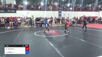 70 kg Rr Rnd 2 - Paniro Johnson, Cyclone Regional Training Center C-RTC vs John Wiley, Oklahoma Regional Training Center