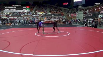 215 lbs Quarterfinal - Ashton Moore, Louisburg Hs vs Devin Carroll, Augusta