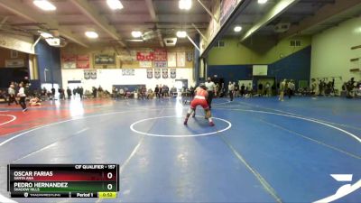 157 lbs Cons. Round 2 - Pedro Hernandez, Shadow Hills vs Oscar Farias, Santa Ana