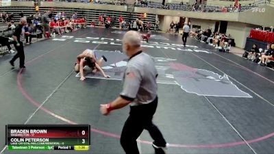 172 lbs Finals (8 Team) - Colin Peterson, Lake Crystal/Welcome/Memorial vs Braden Brown, Washington