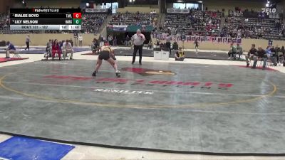 107 lbs Quarterfinal - Rialee Boyd, Taylor County vs Lily Nelson, Harrison County