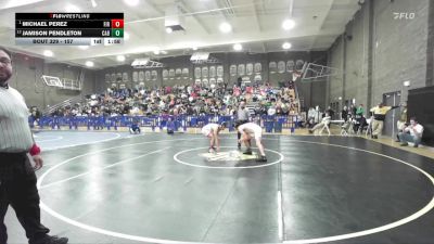 157 lbs Semifinal - Michael Perez, Firebaugh vs Jamison Pendleton, Cabrillo