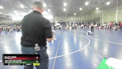 97 lbs Cons. Round 1 - Elliot Reed, Sky View JH vs Waycen Gillette, Southern Idaho Wrestling Club