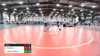 100 lbs Prelims - Blake Hostetter, Revival Gray vs Lukas Littleton Mascaro, PA Alliance Red