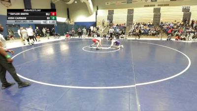 149 lbs Semifinal - Josh Carman, Mount Union vs Taylor Smith, Washington & Jefferson