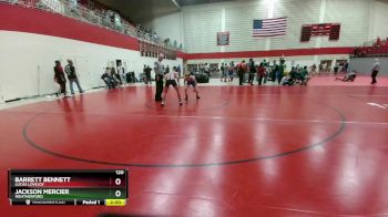 120 lbs Round 3 - Jackson Mercier, Weatherford vs Barrett Bennett, Lucas Lovejoy