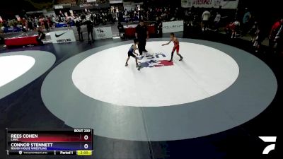 63 lbs Cons. Round 2 - Rees Cohen, LAWC vs Connor Stennett, Rough House Wrestling