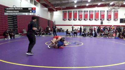 180 lbs 5th Place Match - Jordan Puluti, Cerritos College vs Alondra Revuelta, Modesto College