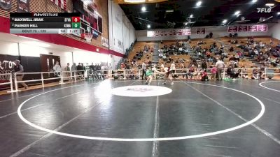 132 lbs Quarterfinal - Parker Hill, Kelly Walsh vs Maxwell Jirak, Star Valley