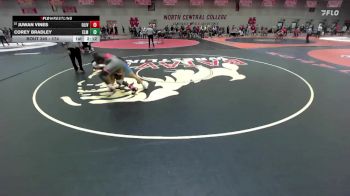 174 lbs Champ. Round 2 - Corey Bradley, Elmhurst University vs Juwan Vines, Olivet