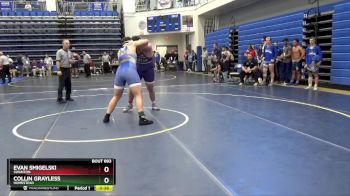 285 lbs Cons. Round 6 - Collin Grayless, Homestead vs Evan Smigelski, SWANTON