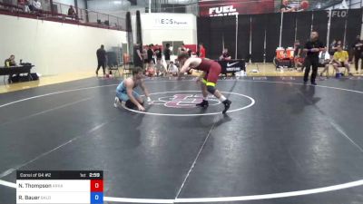 86 kg Consi Of 64 #2 - Nicholas Thompson, Arkansas RTC vs Remington Bauer, Baldwin Wallace