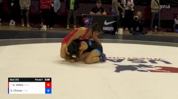 50 lbs Champ. Round 2 - Arelys Valles, Grand View Wrestling Club vs Samara Chavez, Team Tornado Wrestling Club