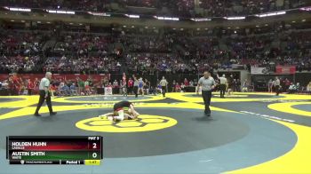 D1-132 lbs Champ. Round 1 - Holden Huhn, LaSalle vs Austin Smith, Waite