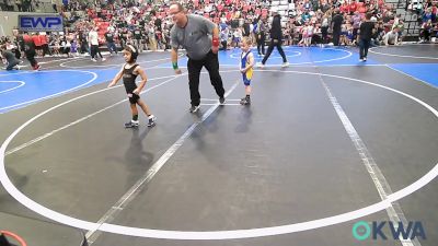 35 lbs Quarterfinal - Flint Fields, Tiger Trained Wrestling vs Elijah Pacheco, Prairie Grove Youth Wrestling