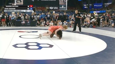 207 lbs Champ. Rd Of 32 - Maddie Hayden, Michigan vs Kate Osakwe, Massachusetts