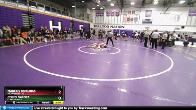 120 lbs Round 1 (32 Team) - Colby Valdez, Clarkston vs Marcus Divelbiss, Mt. Spokane