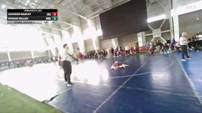 62 lbs Cons. Round 2 - Jackson Bagley, 3A North Sanpete (KING) vs Rowan Miller, Bear River Wrestling Club