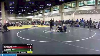 182 lbs Quarters & Wb (16 Team) - Sebastian Perez, Wellington vs Quinn Richins, Wasatch