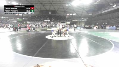 Boys 1B/2B 132 Cons. Round 5 - Cody Phillips, Colfax vs Kash Wright, Goldendale