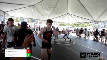 150 lbs Round Of 32 - Angel Ramirez, Coachella Valley WC vs Gunner Benedict, Wright Wr Ac