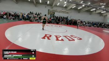 138 lbs Champ. Round 2 - Zachary Cronholm, Mountain Range vs Carlos Rojas, Pomona