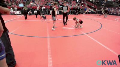 80-84 lbs 3rd Place - Price Cunningham, Barnsdall Youth Wrestling vs Rylee Gilliland, Wolfpak Wrestling