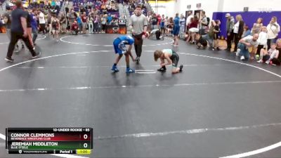 85 lbs Cons. Round 2 - Connor Clemmons, Reverence Wrestling Club vs Jeremiah Middleton, Blue Steele