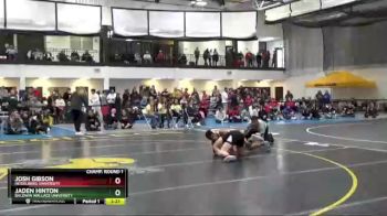 133 lbs Champ. Round 1 - Josh Gibson, Heidelberg University vs Jaden Hinton, Baldwin Wallace University