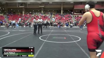 160 lbs Round 2 - Tristyn Lopez, Carl Junction Take Down Club vs Alan Padilla, Hugoton Wrestling Club