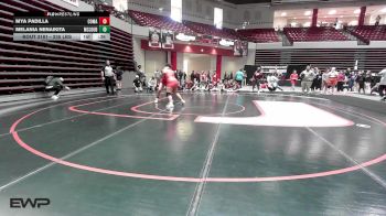 235 lbs Consi Of 8 #2 - Mya Padilla, Comanche High School Girls vs Melania Nenaikita, Mcloud HS Girls