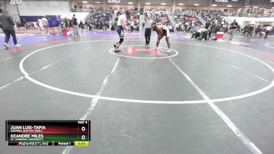 285 lbs Cons. Round 1 - Juan Luis-Tapia, Central Baptist (Ark.) vs Keandre Miles, St. Ambrose University