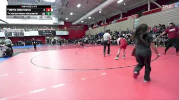 122 lbs Quarterfinal - Christopher Anderson, Liberty vs Devin Dimapasoc, James Logan