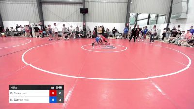 48 kg Rr Rnd 1 - Cartier Perez, Blue Wave 2 vs Noah Curren, Knights Wrestling Club