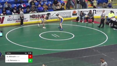 147 lbs Round Of 64 - Seth Wilmoth, Dubois vs Dane Petrarco, Norwin