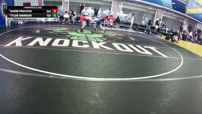 106 White 3rd Place Match - Kadin Peacock, Glynn Academy vs Tyler Swinson, Wellington Community Hs